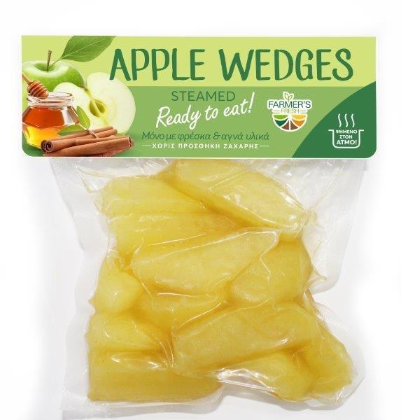 Steamed apple wedges · 200 g